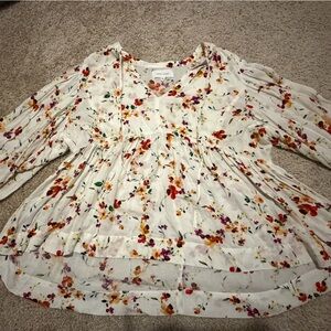 Dear John Malia Top Floral Print Size XS